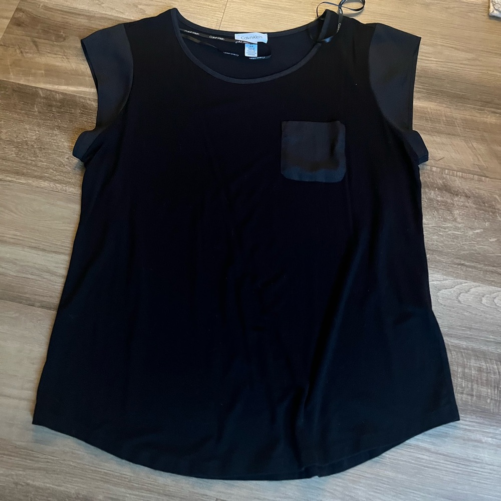 Calvin Klein Mixed Media Top